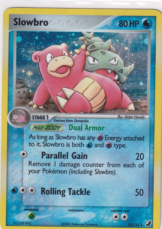 *LP* Slowbro Holo Rare - EX Unseen Forces 13/115 Pokemon Card