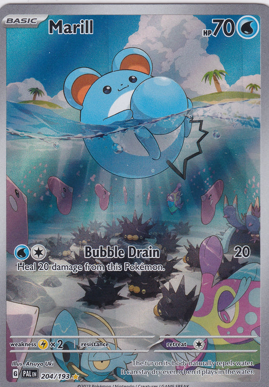 Marill Illustration Rare - Paldea Evolved 204/193 Pokemon Card