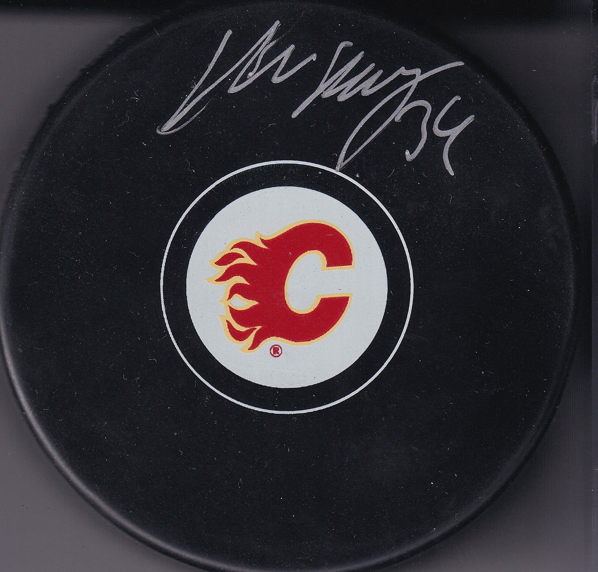 Miikka Kiprusoff Signed Calgary Flames Puck with COA - Autographed - Auto