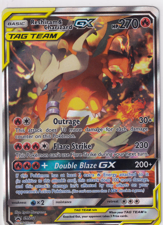 *MP* Reshiram & Charizard GX SM201 Pokemon Sun & Moon Promo (#2)