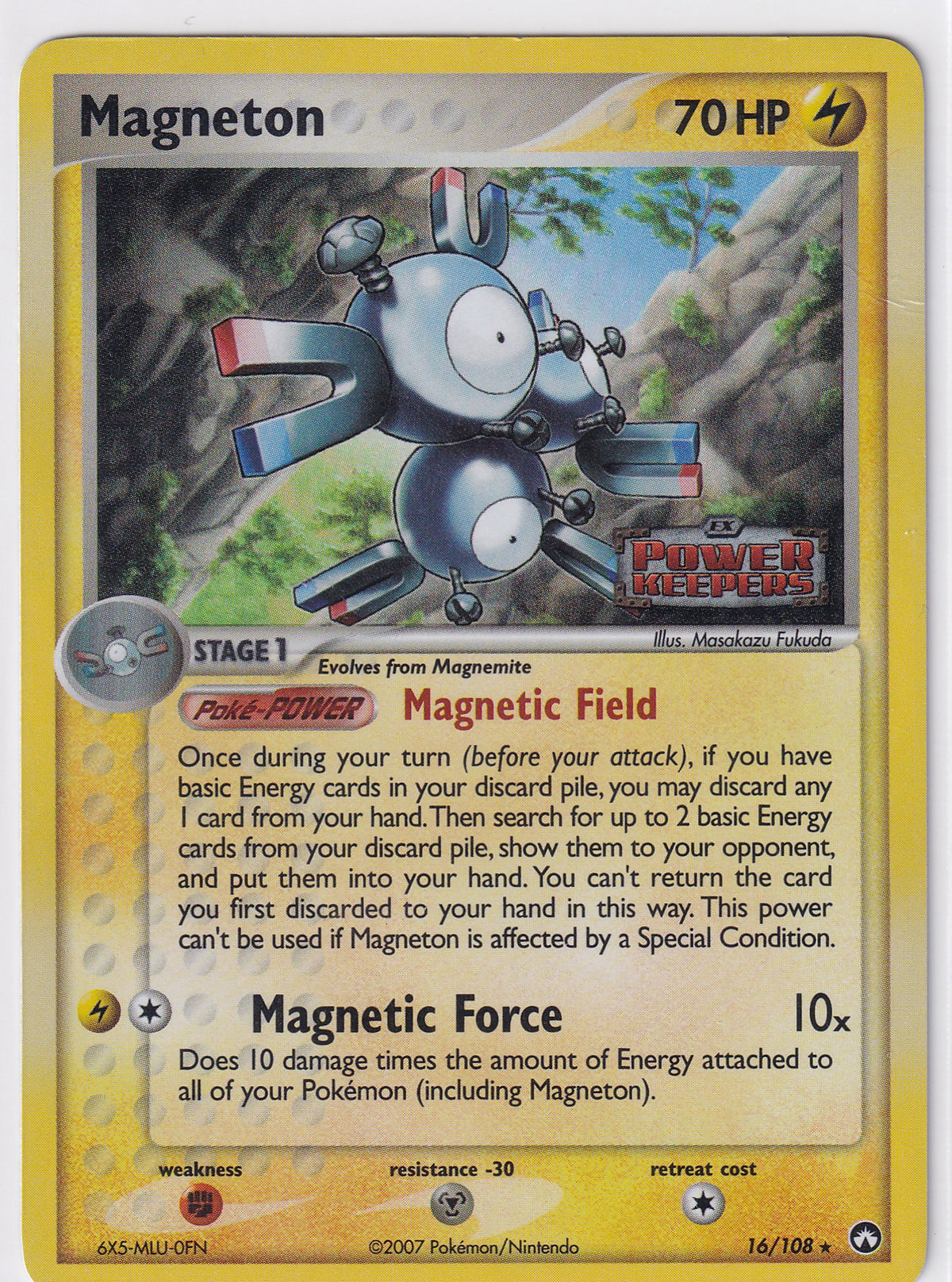 *LP* Magneton 16/108 Pokemon EX Power Keeper