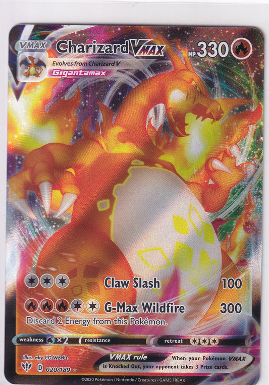 Charizard VMAX 020/189 Pokemon Darkness Ablaze (#1)