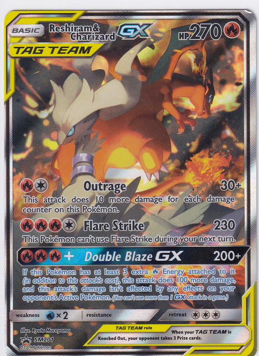 *MP* Reshiram & Charizard GX SM201 Pokemon Sun & Moon Promo (#3)