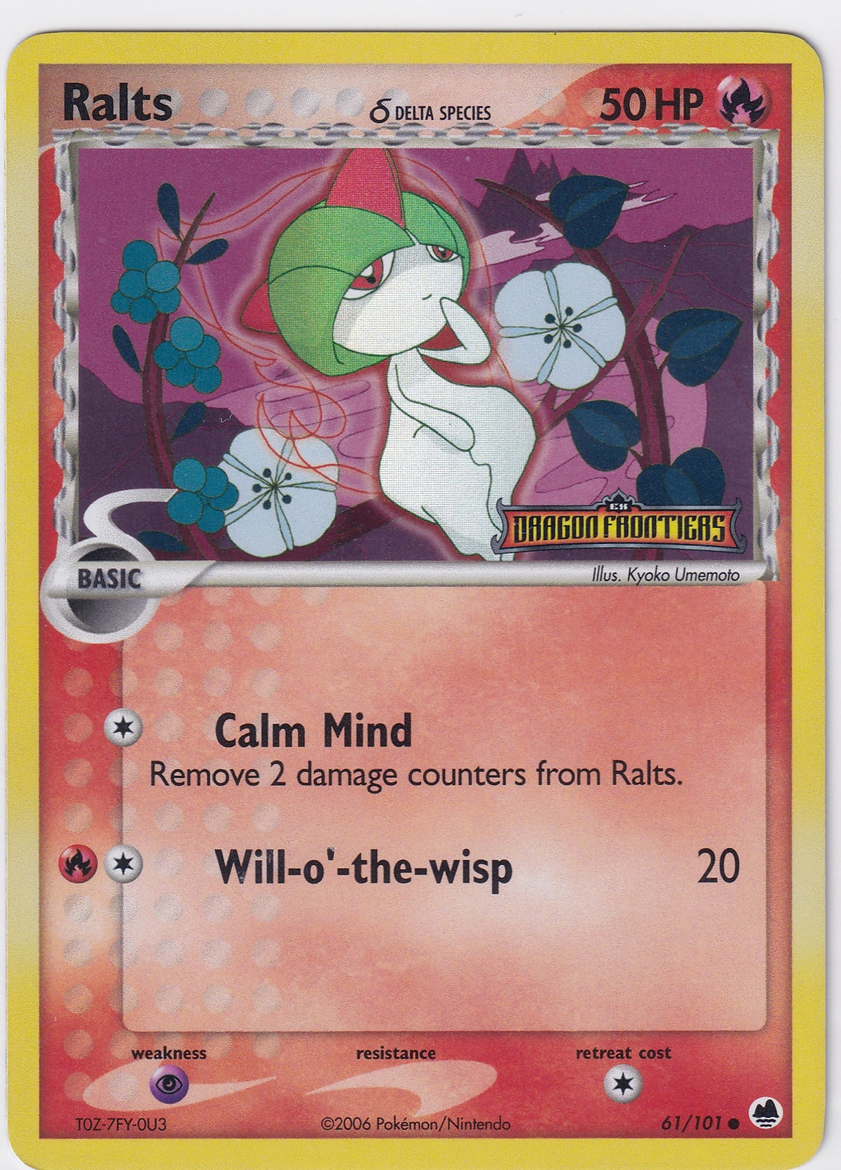 Ralts (Delta Species) 61/101 Pokemon EX Dragon Frontiers