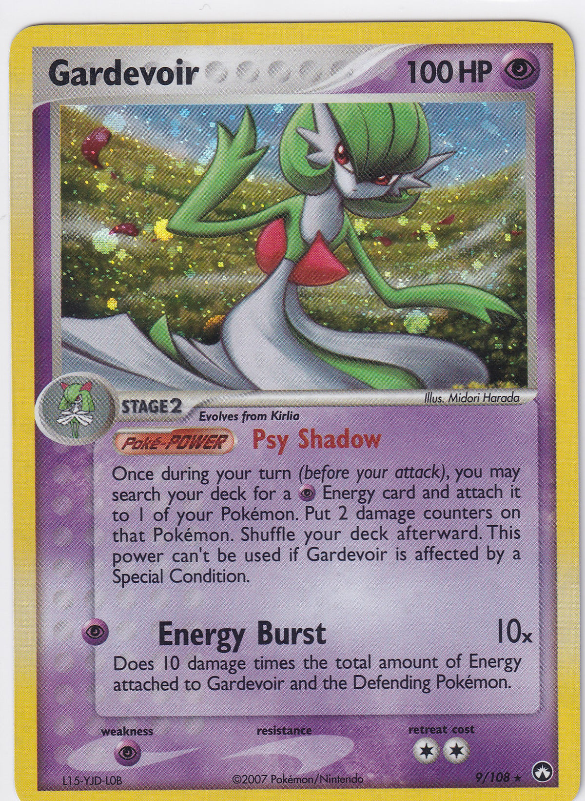*LP* Gardevoir 9/108 Pokemon EX Power Keepers
