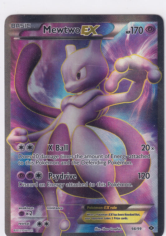 *LP* Mewtwo EX 98/99 Pokemon Black & White Next Destinies