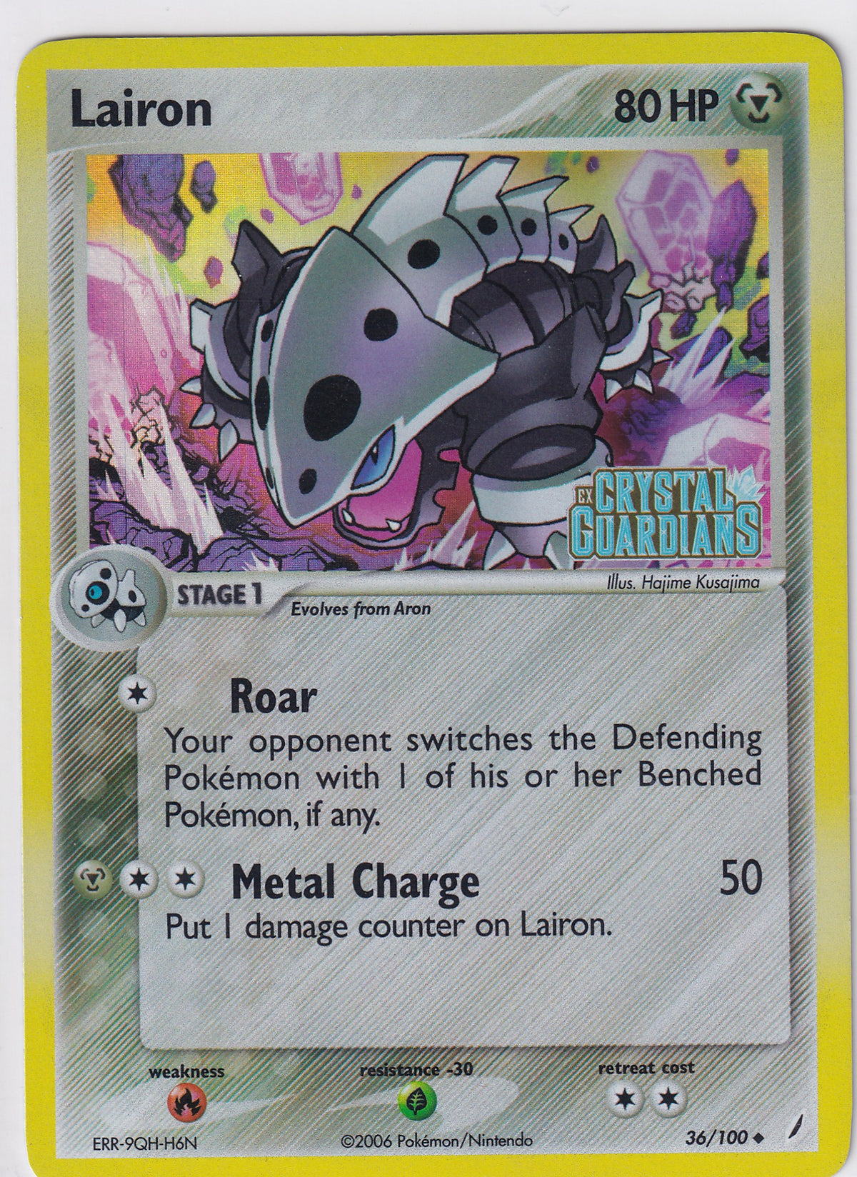 *LP* Lairon 36/100 Pokemon EX Crystal Guardians