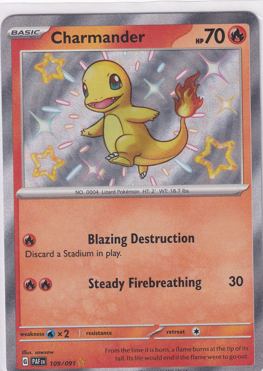 Charmander 109/091 Pokemon Scarlet & Violet Paldean Fates