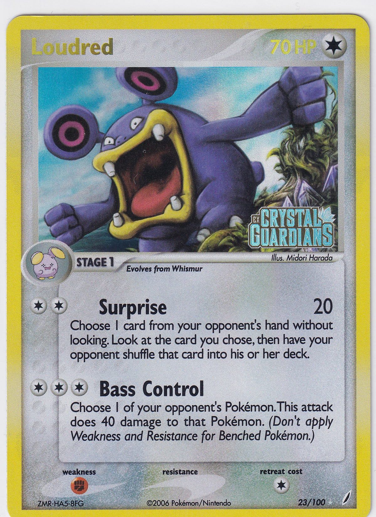 *LP* Loudred 23/100 Pokemon EX Crystal Guardians