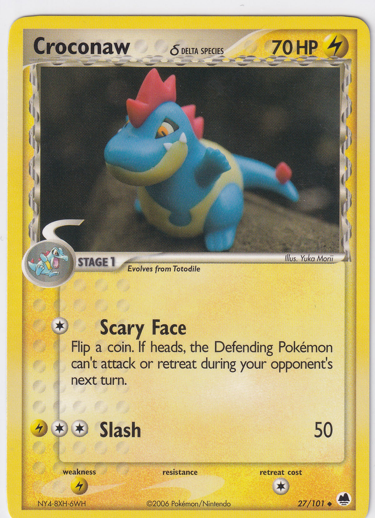 Croconaw (Delta Species) 27/101 Pokemon EX Dragon Frontiers #1