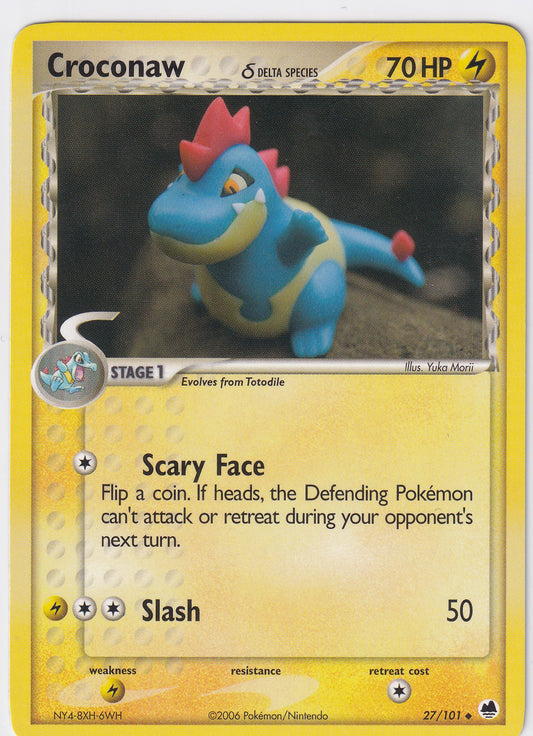 Croconaw (Delta Species) 27/101 Pokemon EX Dragon Frontiers #1