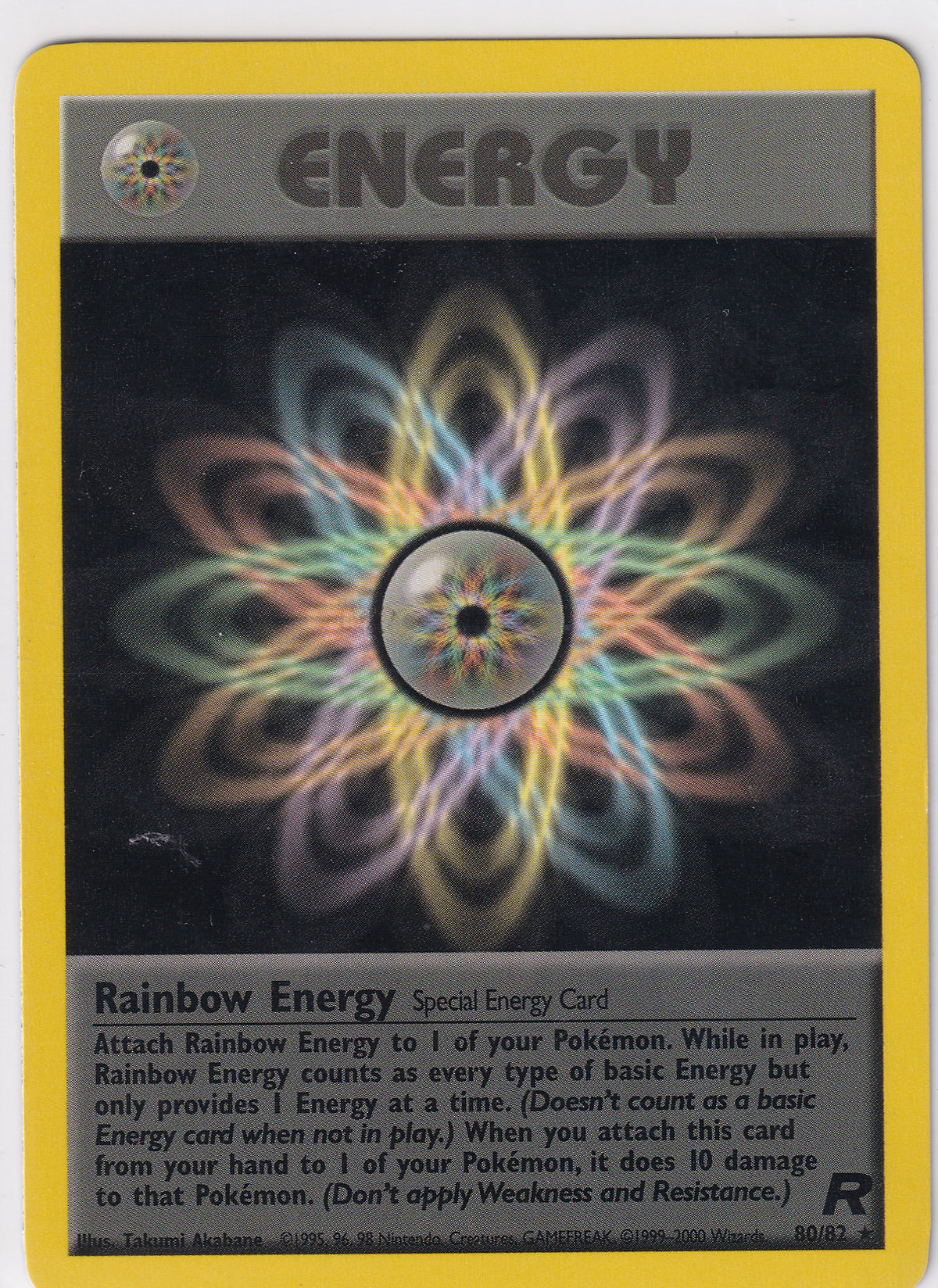 Rainbow Energy Unlimited Rare - Team Rocket 80/82 Pokemon Card
