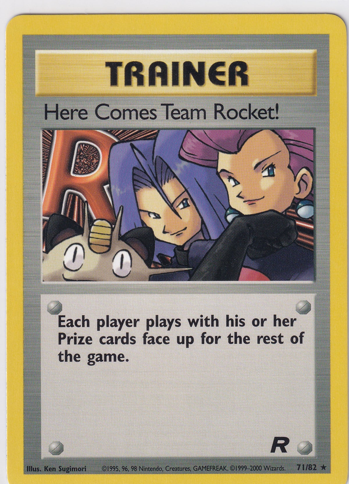 Here Comes Team Rocket Trainer Unlimited - Team Rocket 71/82 Pokemon Card