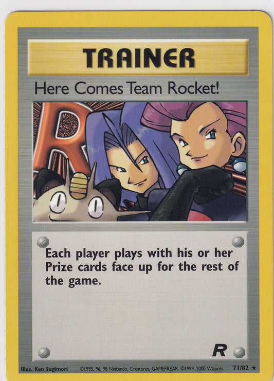 Here Comes Team Rocket Trainer Unlimited - Team Rocket 71/82 Pokemon Card