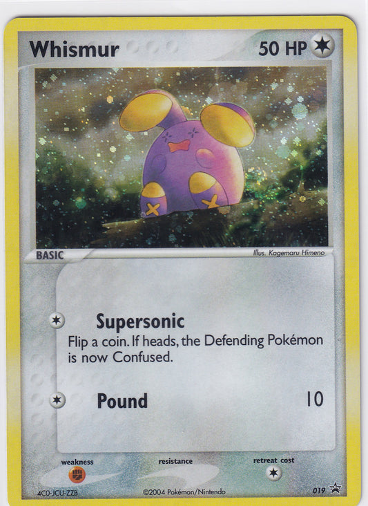 *LP* Whismur Cosmo Holo - Nintendo Promo 19 Pokemon Card