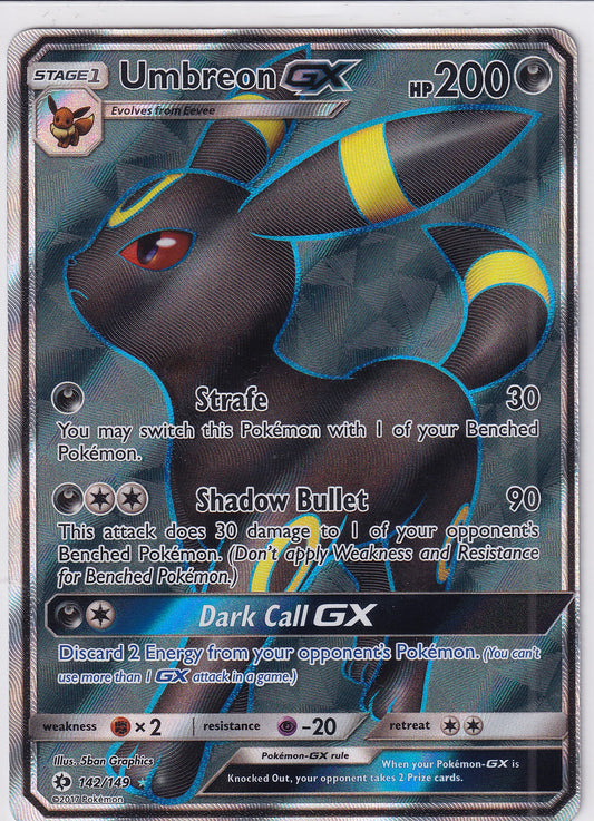 Umbreon GX 142/149 Pokemon Sun & Moon Base Set