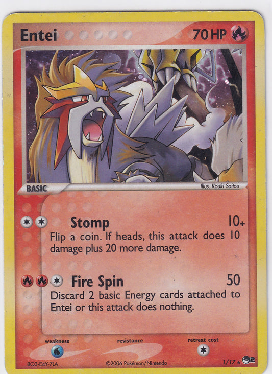 *HP* Entei 1/17 Pokemon POP Series 2
