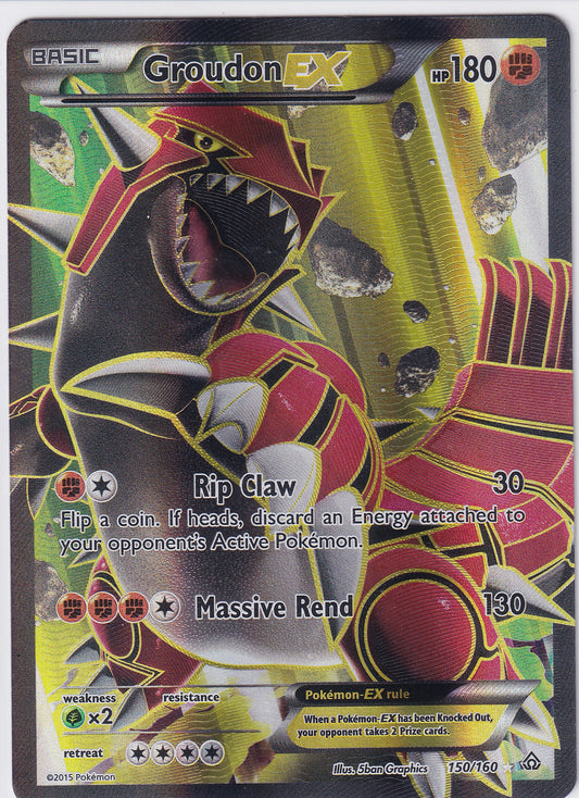 *MP* Groudon EX 150/160 Pokemon XY Primal Clash