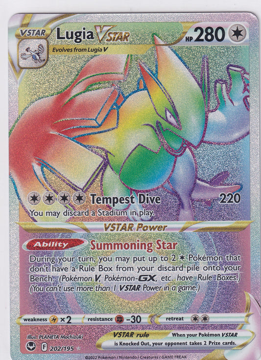 Lugia V Star Secret Rare - Silver Tempest 202/195 Pokemon Card