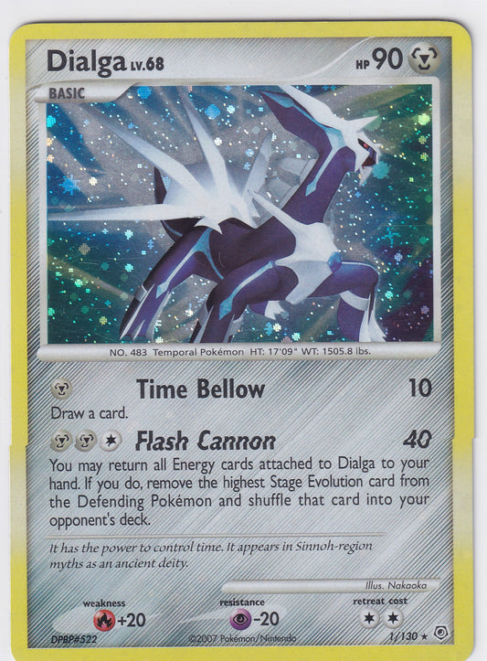 *LP* Dialga 1/130 Pokemon Diamond & Pearl Base Set