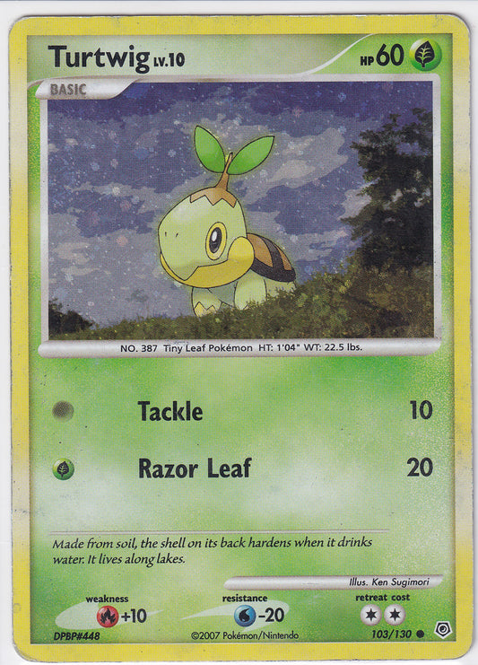 *DMG* Turtwig Cosmos Holo Pokemon League & Championship Cards Promo