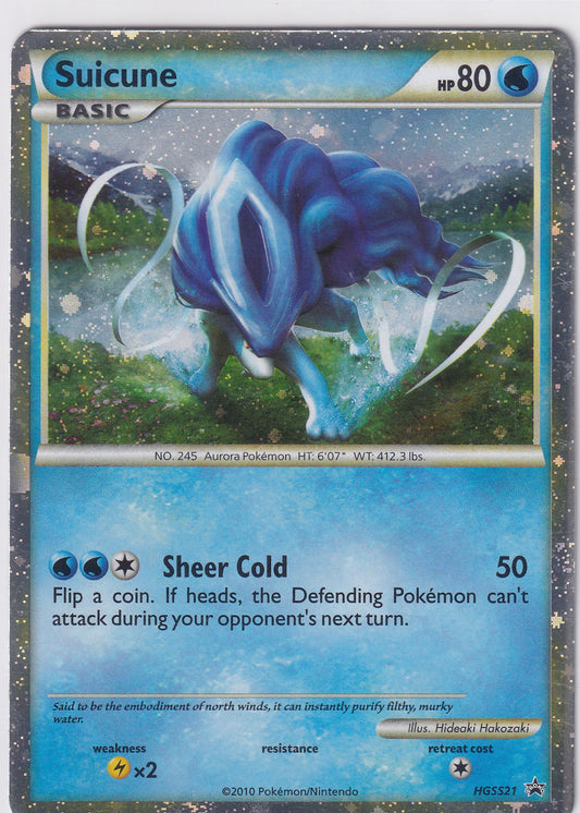 *LP* Suicune HGSS21 Pokemon HeartGold SoulSilver Promo