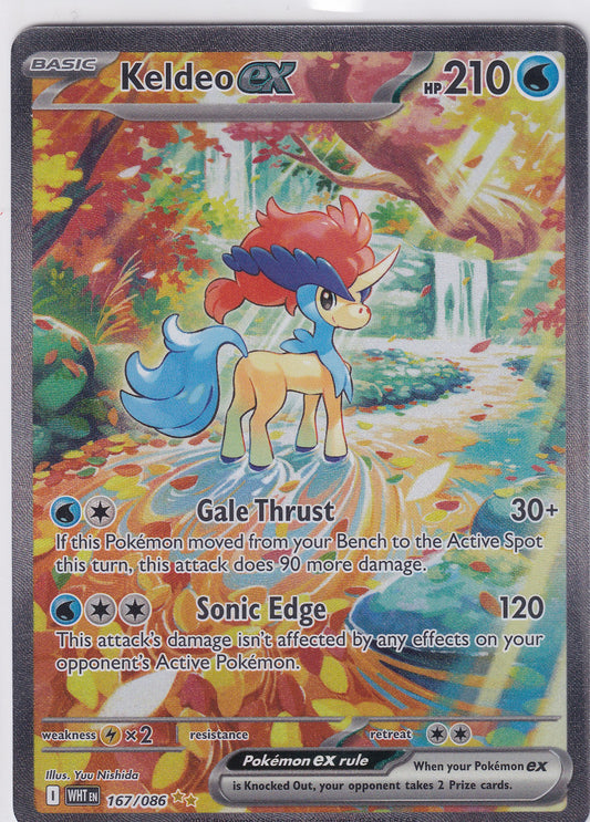 Keldeo ex 167/086 Pokemon Scarlet & Violet White Flare