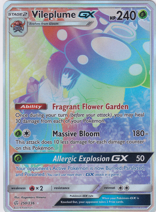 Vileplume GX 250/236 Pokemon Sun & Moon Cosmic Eclipse