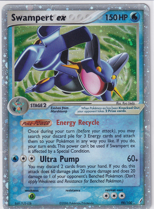 *LP* Swampert ex 98/100 Pokemon EX Crystal Guardians