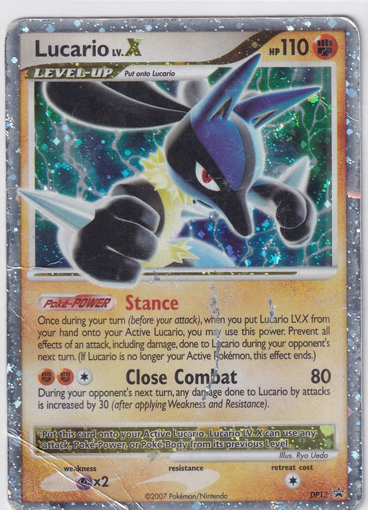 *DMG* Lucario Lv.X DP12 Pokemon Diamond & Pearl Promo