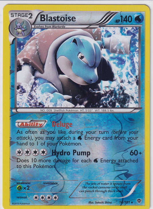 *LP* Blastoise 16/101 Pokemon Black & White Plasma Blast