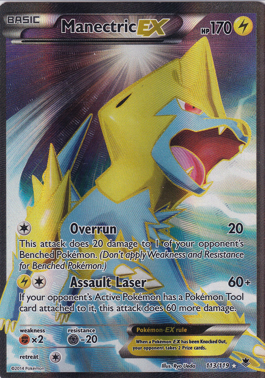 *MP* Manectric EX 113/119 Pokemon XY Phantom Forces