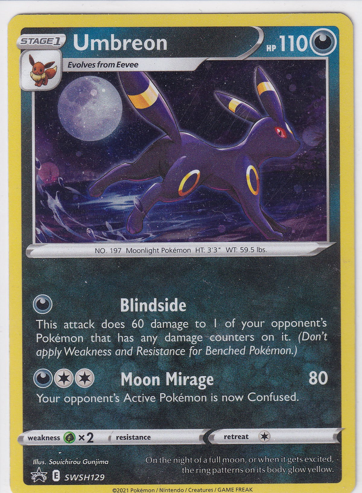 *LP* Umbreon SWSH129 Pokemon Sword & Shield Promo
