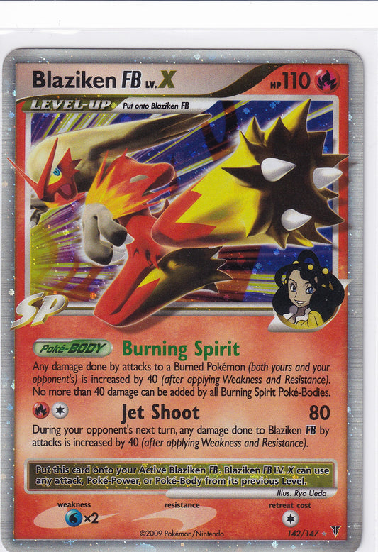 *LP* Blaziken FB Lv.X 142/147 Pokemon Platinum Supreme Victors
