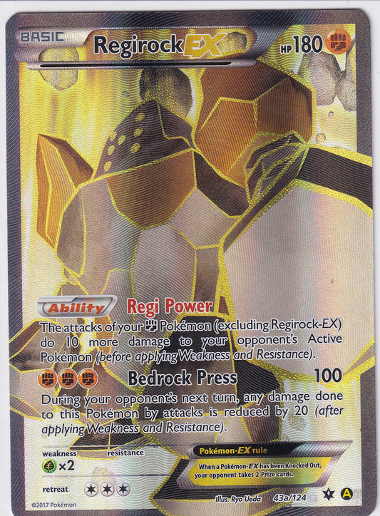 *MP* Regirock EX 43a/124 Pokemon Alternate Art Promos