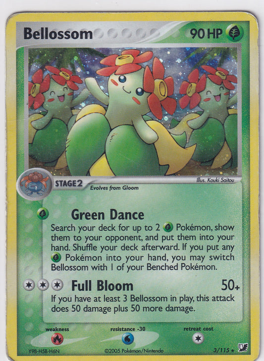 *DMG* Bellossom 3/115 Pokemon EX Unseen Forces