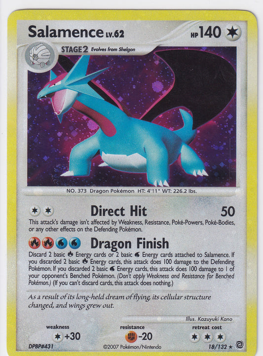*LP* Salamence 18/132 Pokemon Diamond & Pearl Secret Wonders
