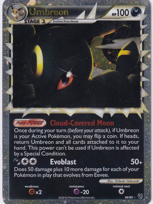 *LP* Umbreon (Prime) 86/90 Pokemon HeartGold SoulSilver Undaunted