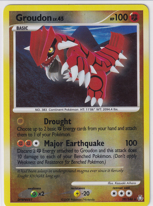 *MP* Groudon 29/149 Pokemon Diamond & Pearl Legends Awakened