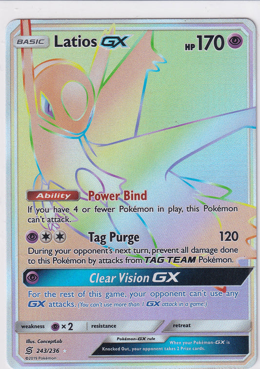 Latios GX 243/236 Pokemon Sun & Moon Unified Minds