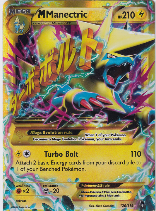 *LP* M Manectric EX 120/119 Pokemon XY Phantom Forces