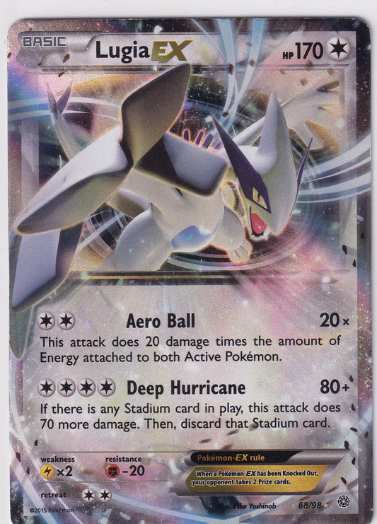 *HP* Lugia EX 68/98 Pokemon XY Ancient Origins