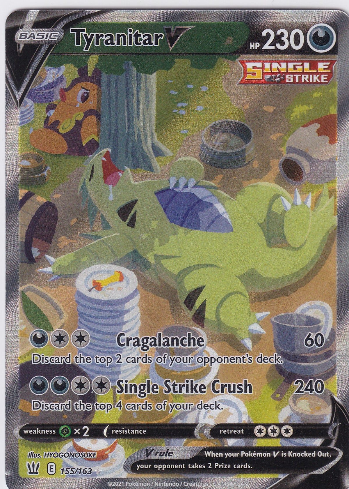 Tyranitar V 155/163 Pokemon Sword & Shield Battle Styles