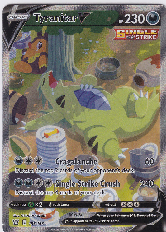 Tyranitar V 155/163 Pokemon Sword & Shield Battle Styles