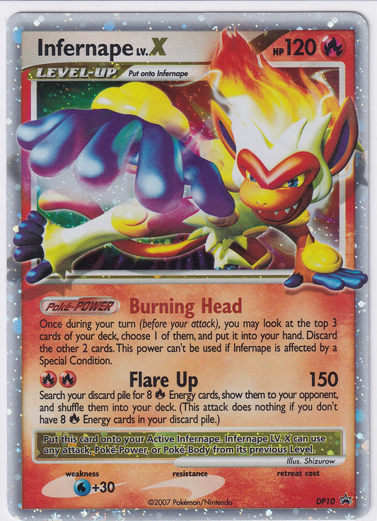 *LP* Infernape Lv.X DP10 Pokemon Diamon & Pearl Promo