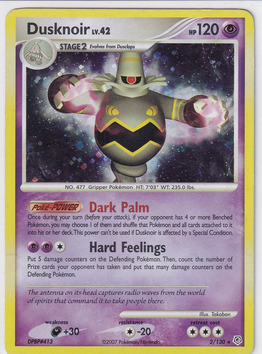 *MP* Dusknoir 2/130 Pokemon Diamond & Pearl Base Set