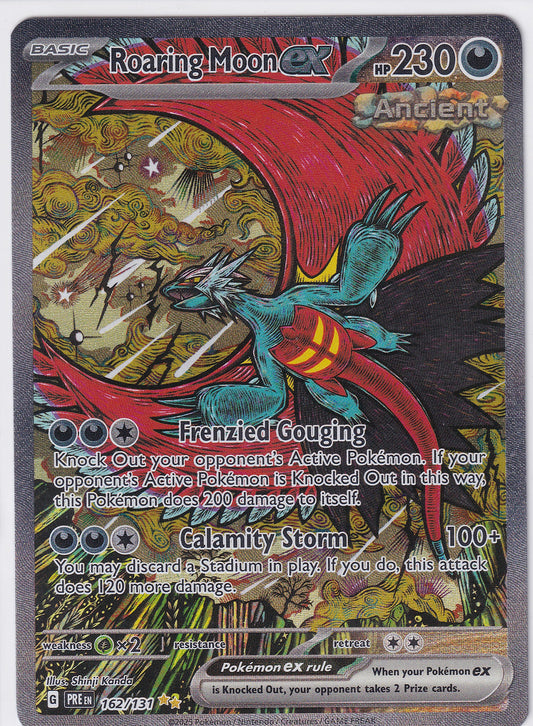 Roaring Moon ex 162/131 Pokemon Scarlet & Violet Prismatic Evolutions
