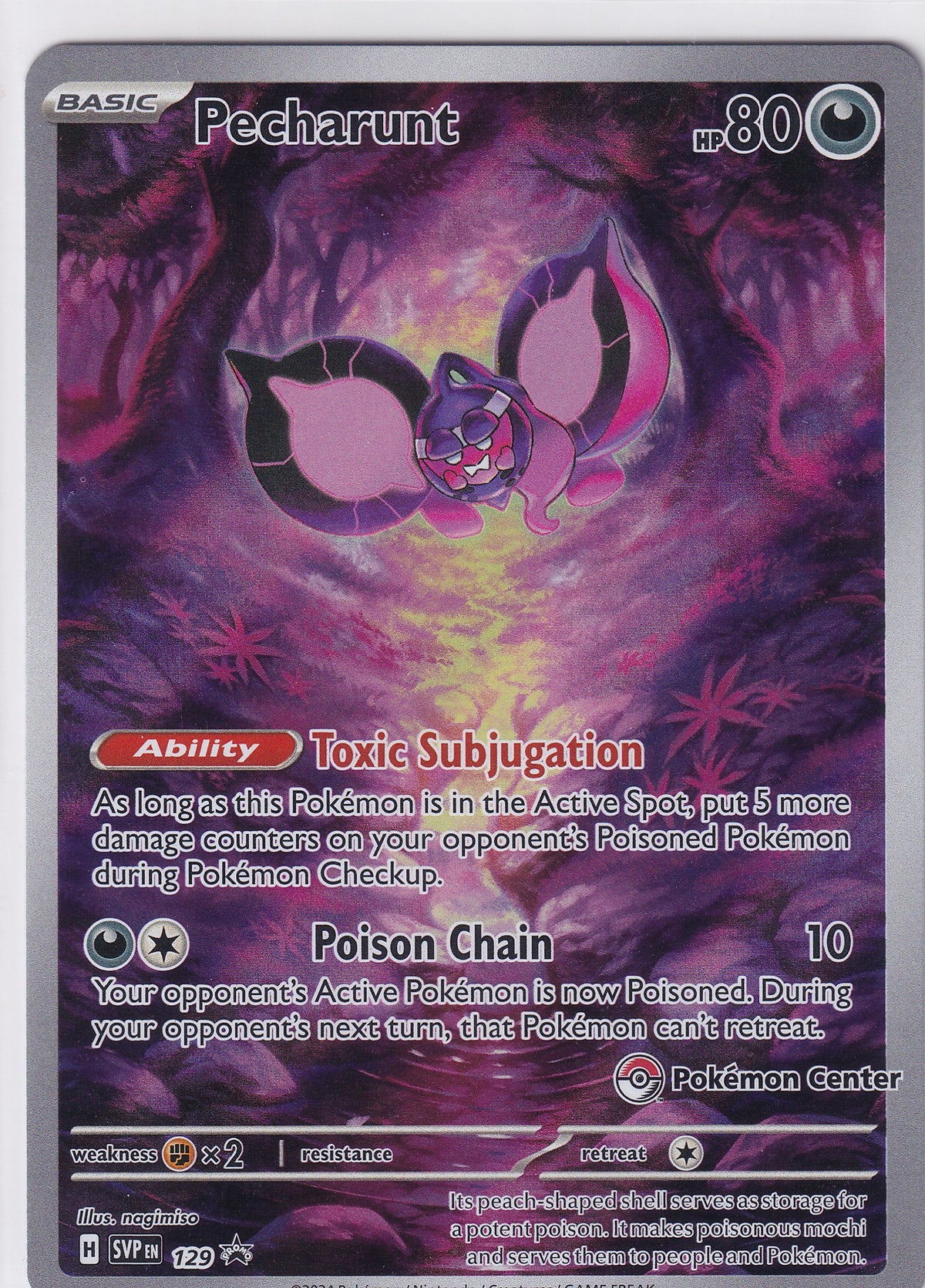 Pecharunt 129 Pokemon Center Exclusive Pokemon Scarlet & Violet Promo