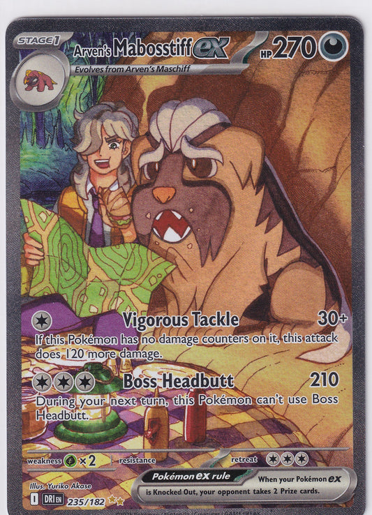 Arven's Mabosstiff ex 235/182 Pokemon Scarlet & Violet Destined Rivals