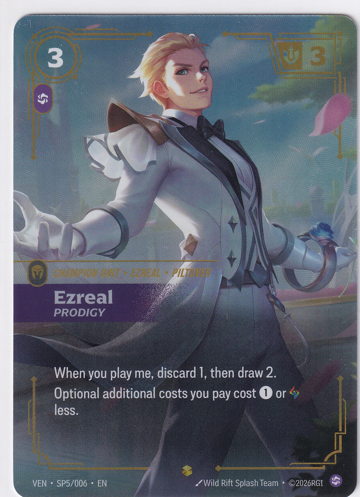 Ezreal, Prodigy SP5/006  Riftbound Vendetta